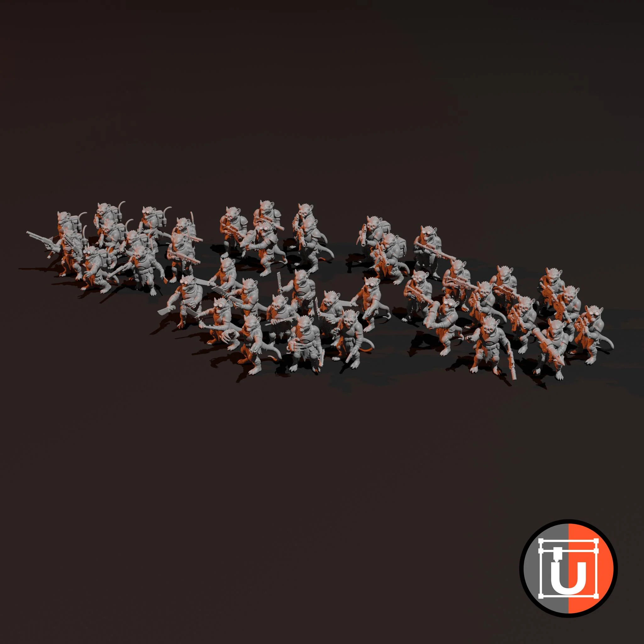 1000P Ratmen Army for Grimdark Future