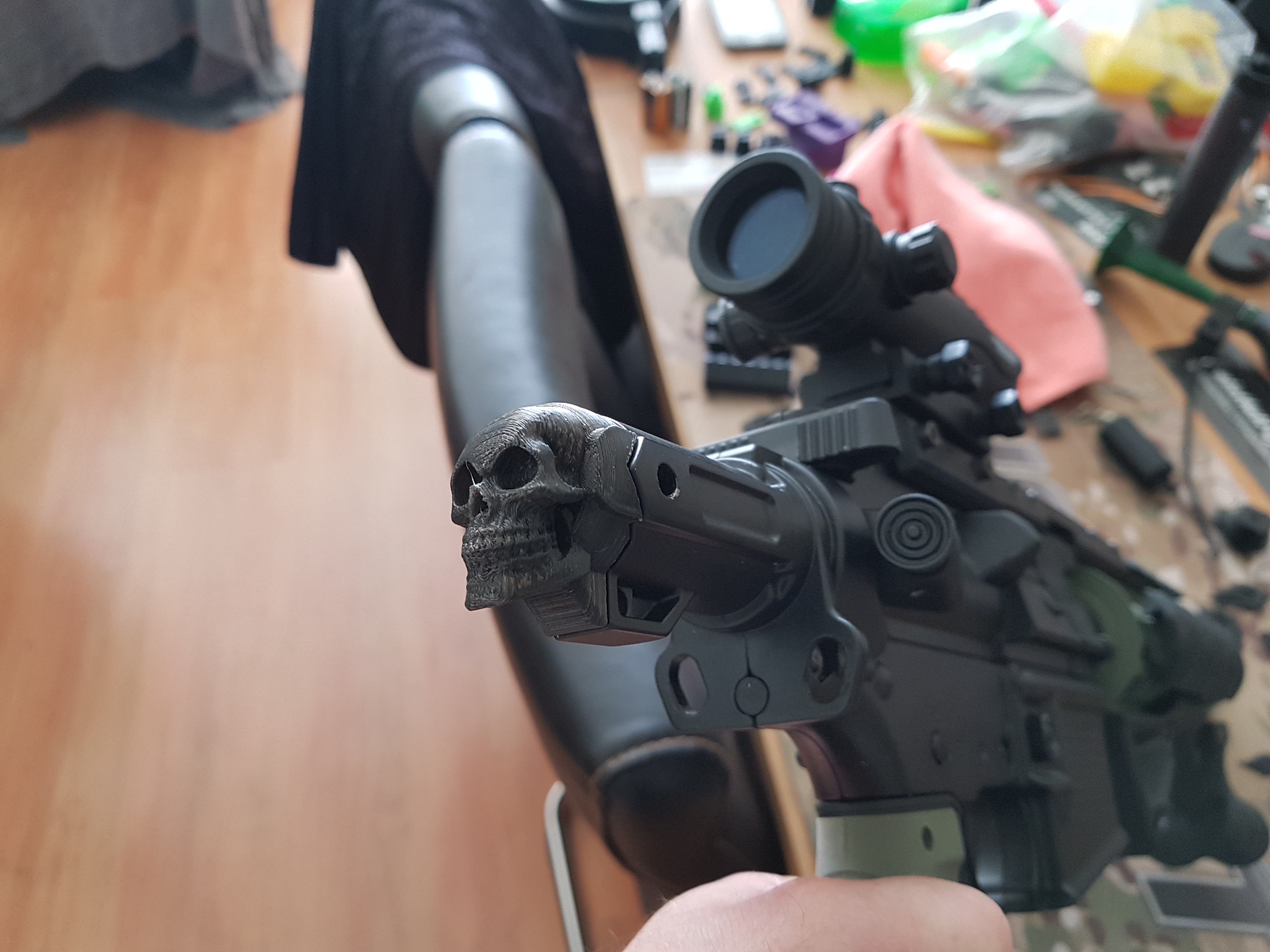 Tippmann TMC Buffer Tube Plug - Skull Edition