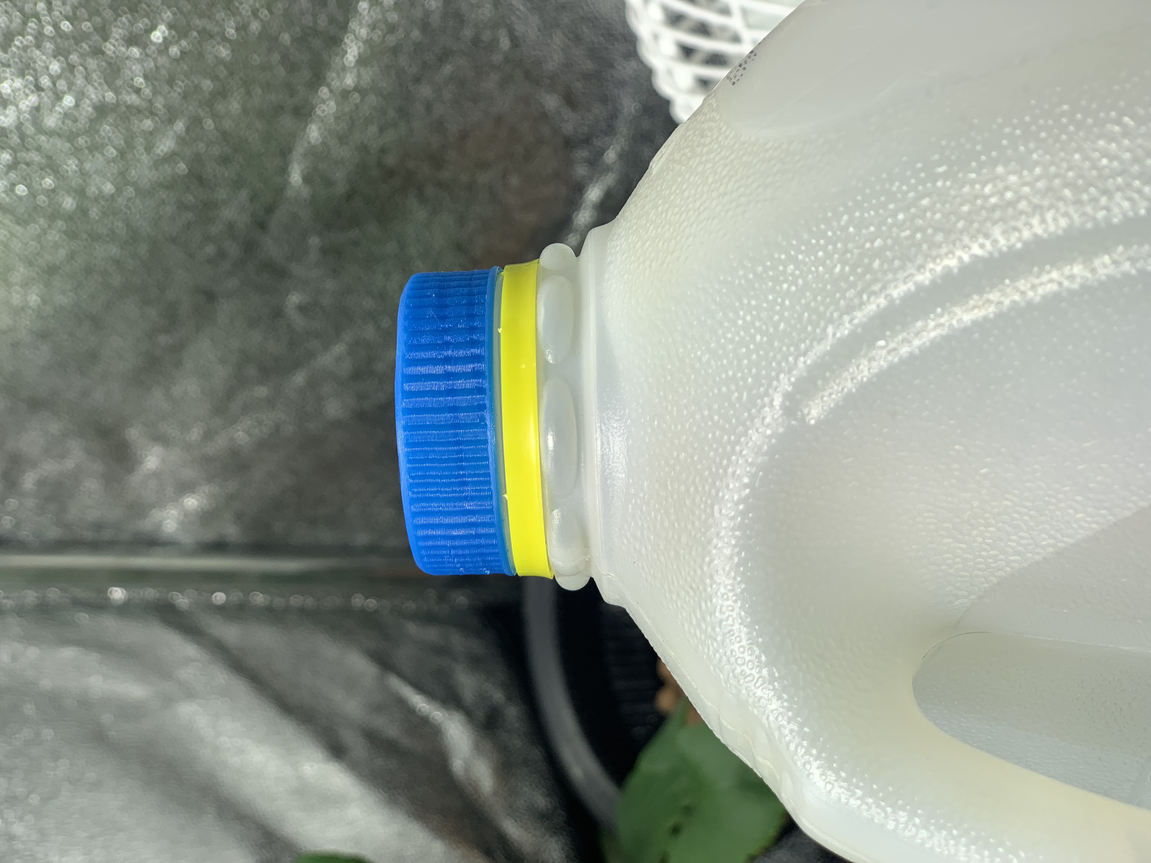 One Gallon Milk Jug Cap - Ribbed and Smooth Version