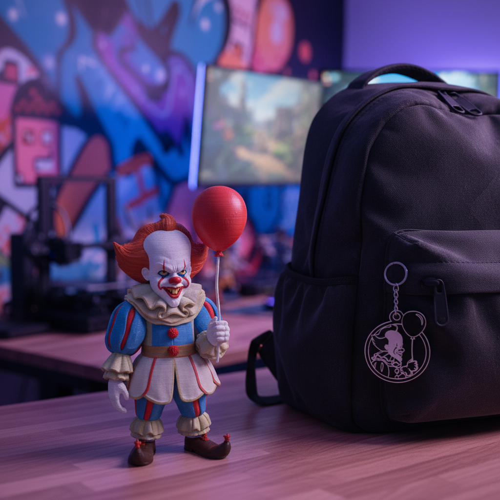pennywise 2026 Keychain 3d Model