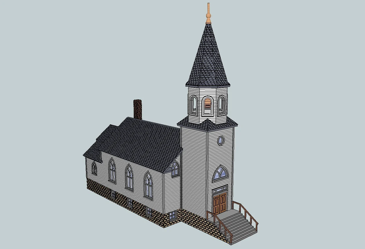HO Scale Bruce Valley Church