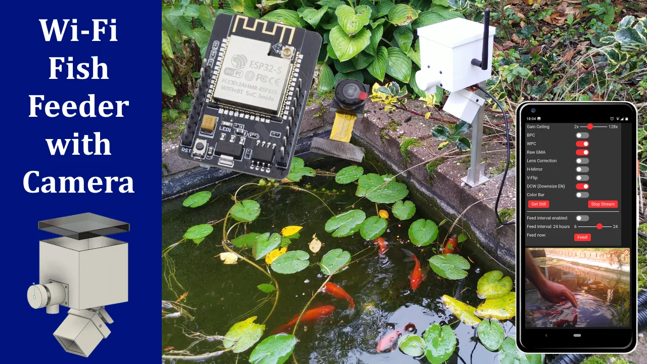 Wi-Fi Feed Feeder with camera