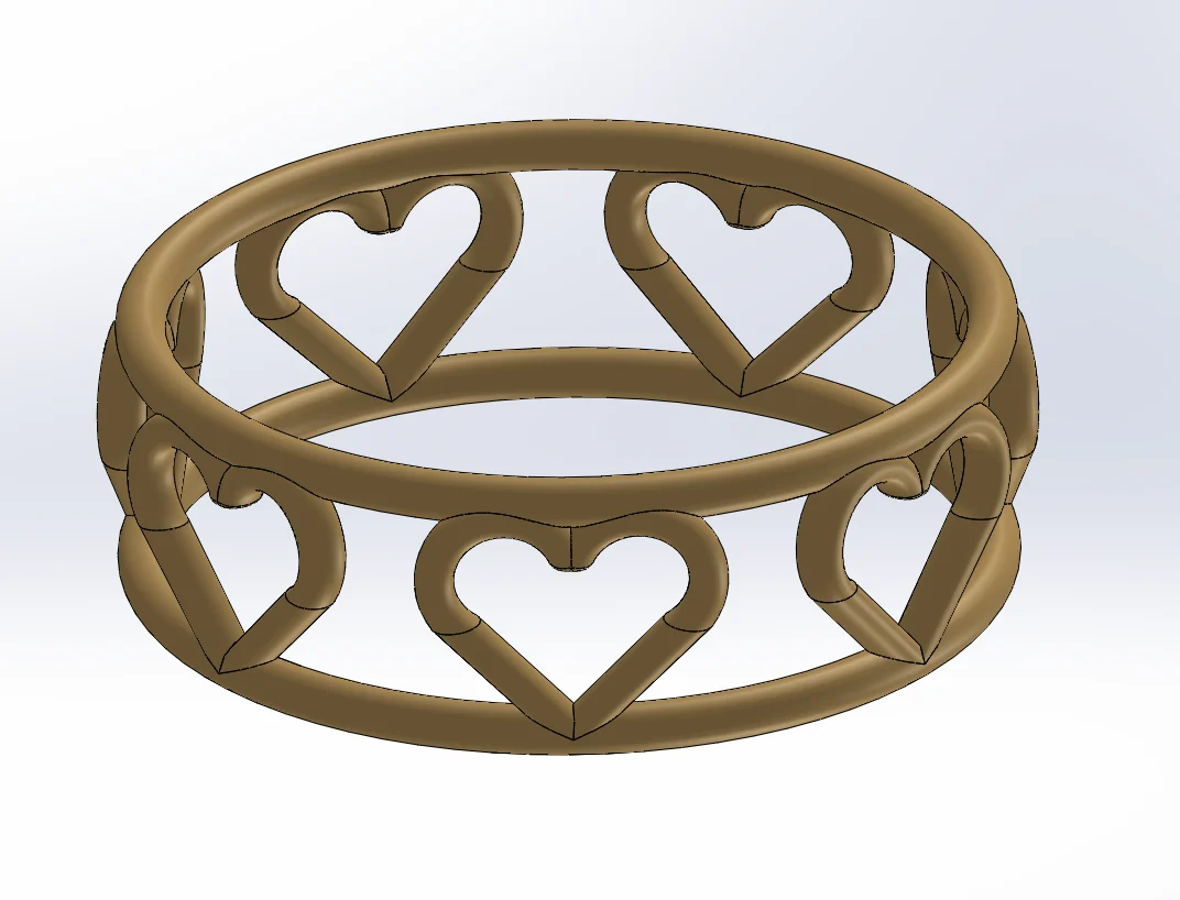 7 Heart Ring Delicat Love & chance