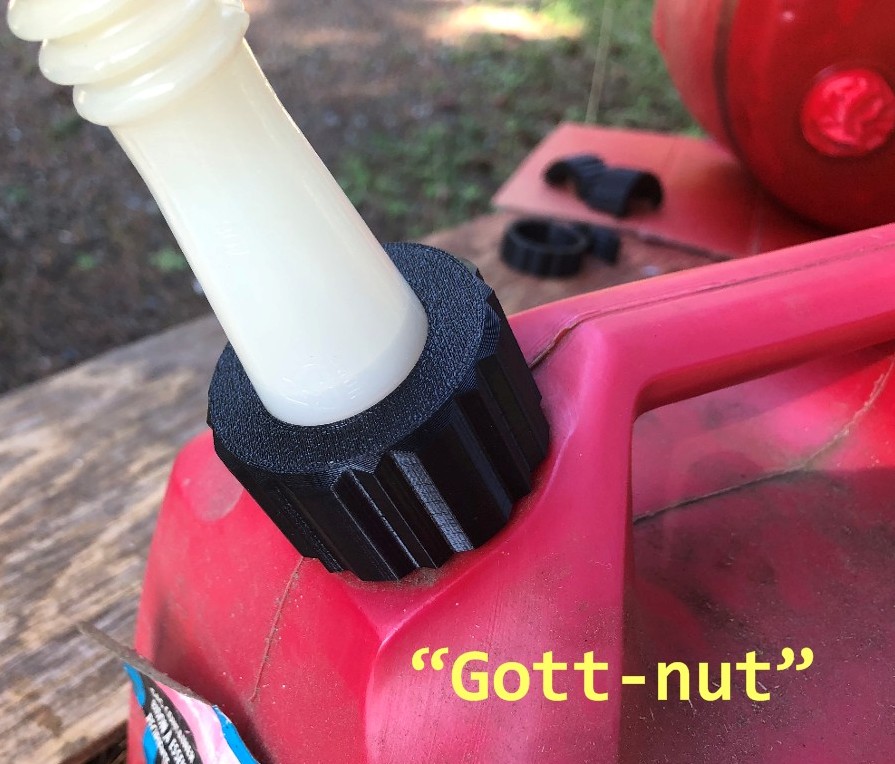 Rubbermaid (Gott) and Blitz Replacement Gas Can Nut Screw Cap