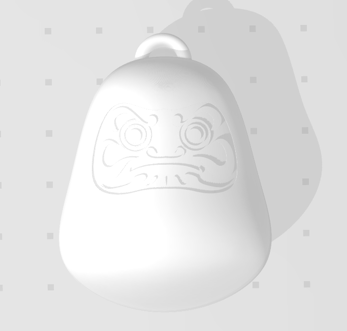 Daruma keychain
