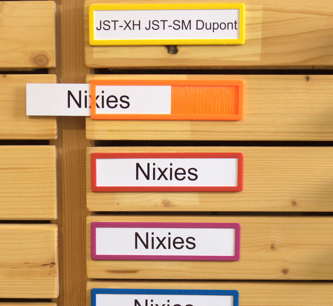 Slide-in Label Holder