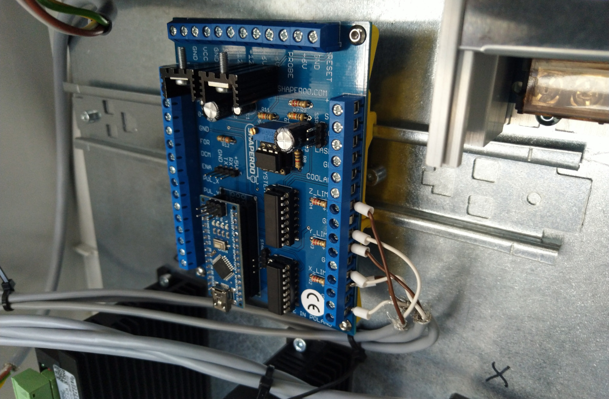 Shaperoo main board DIN mount