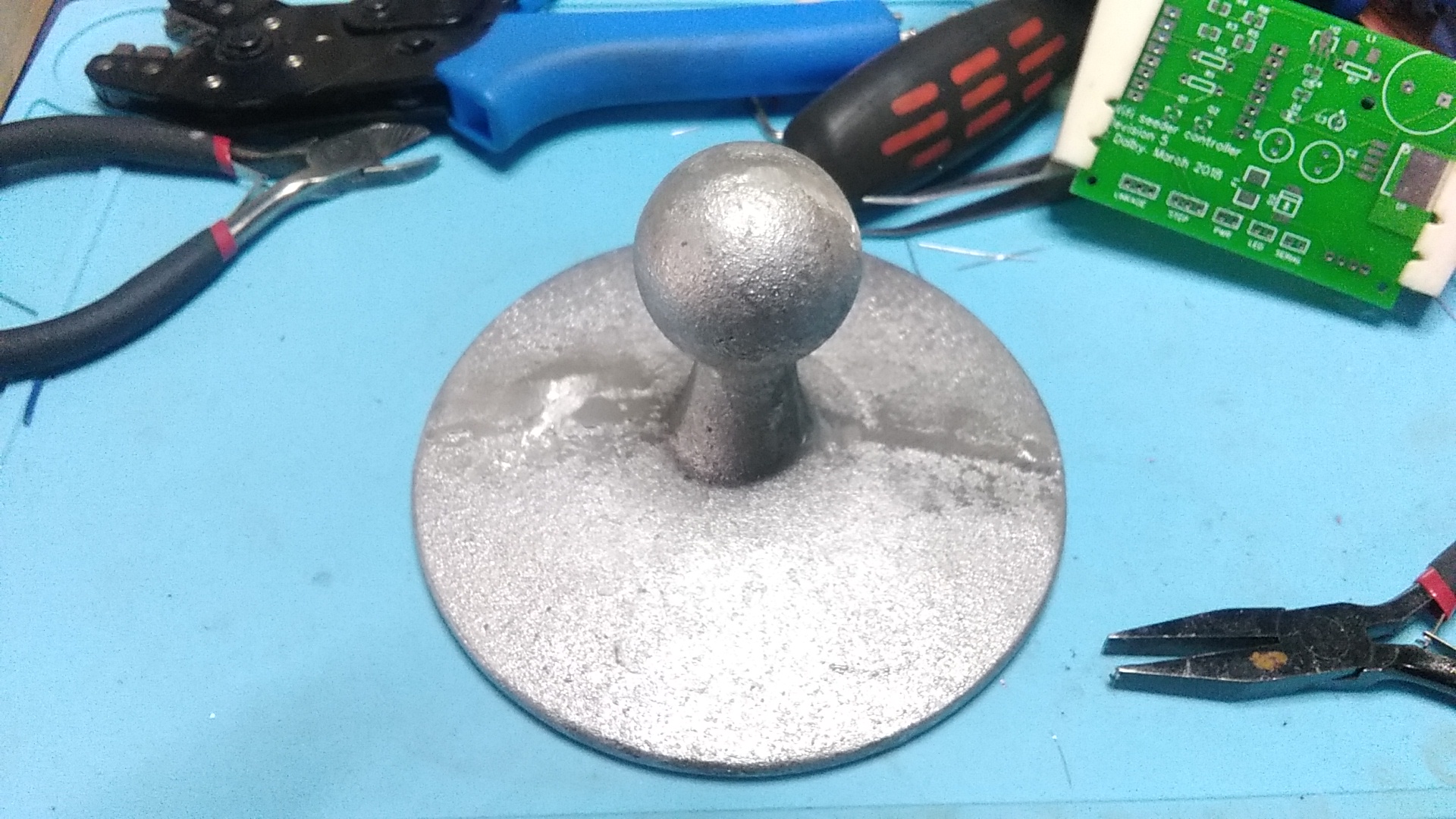 PCB vise base pattern for casting.