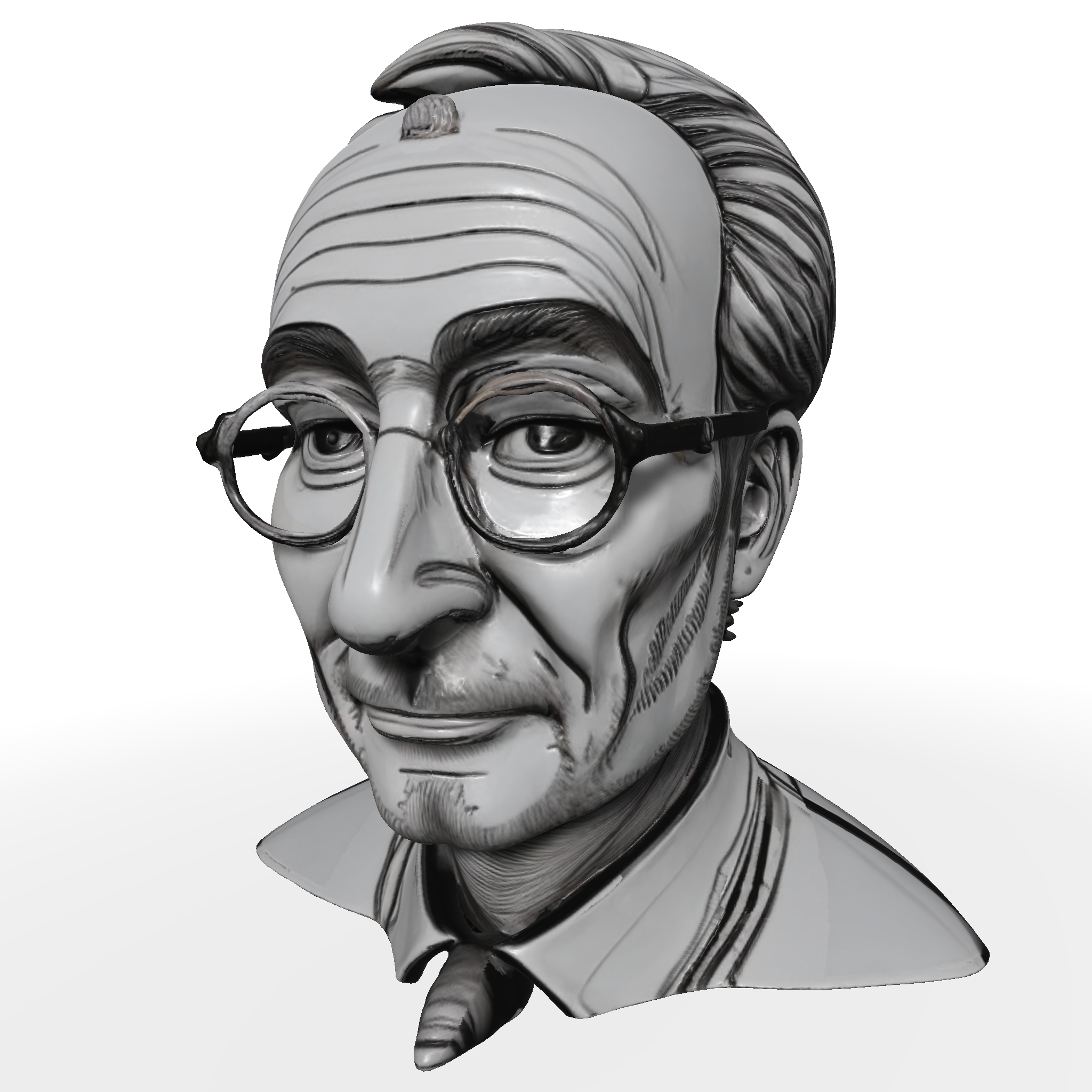 Senior Gentleman Character Bust