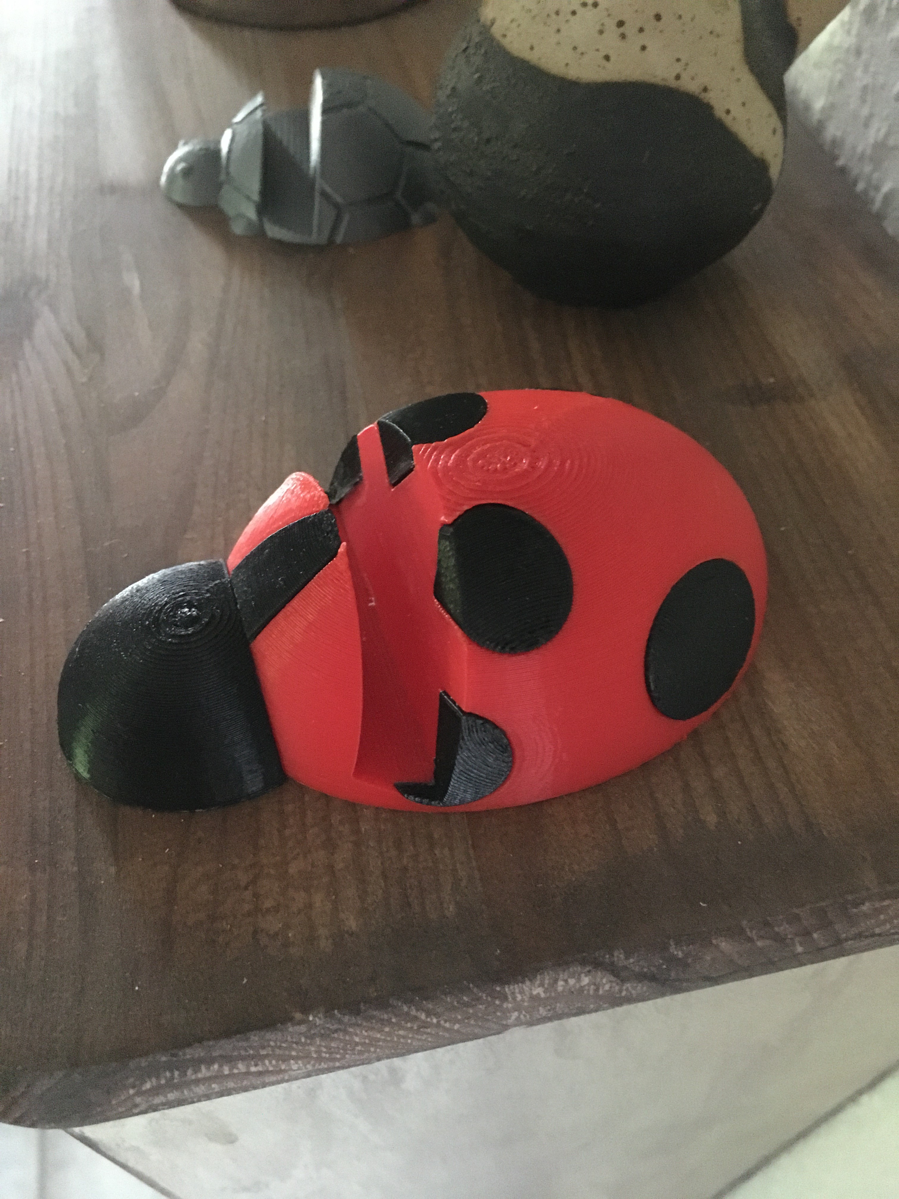Lady bug phone stand