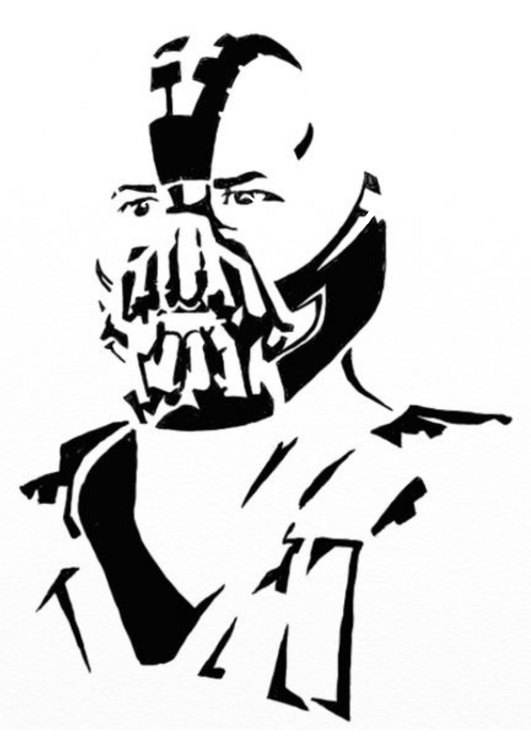 Bane stencil 3