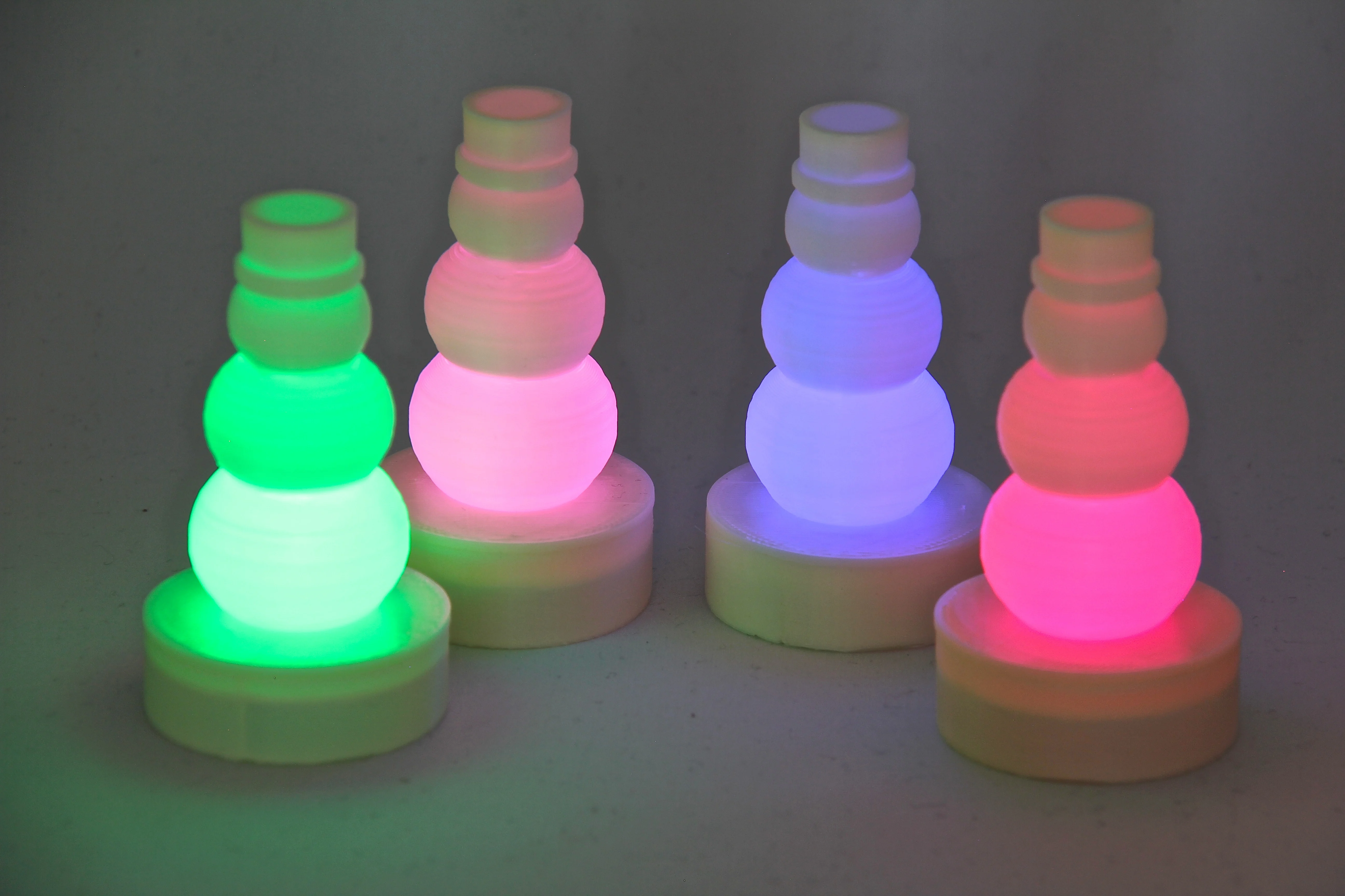 Parametric LED Tea Light Snowman Hat