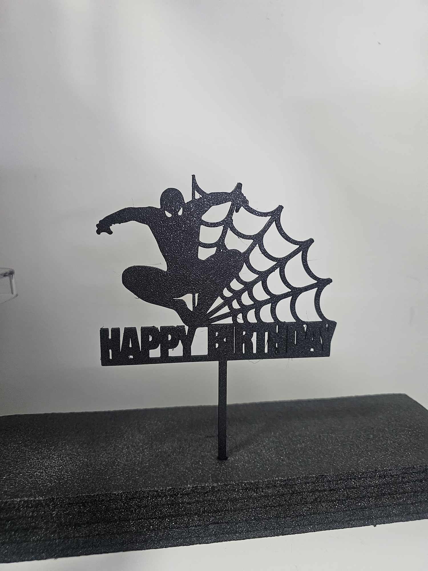 spiderman  Happy Birthday with web