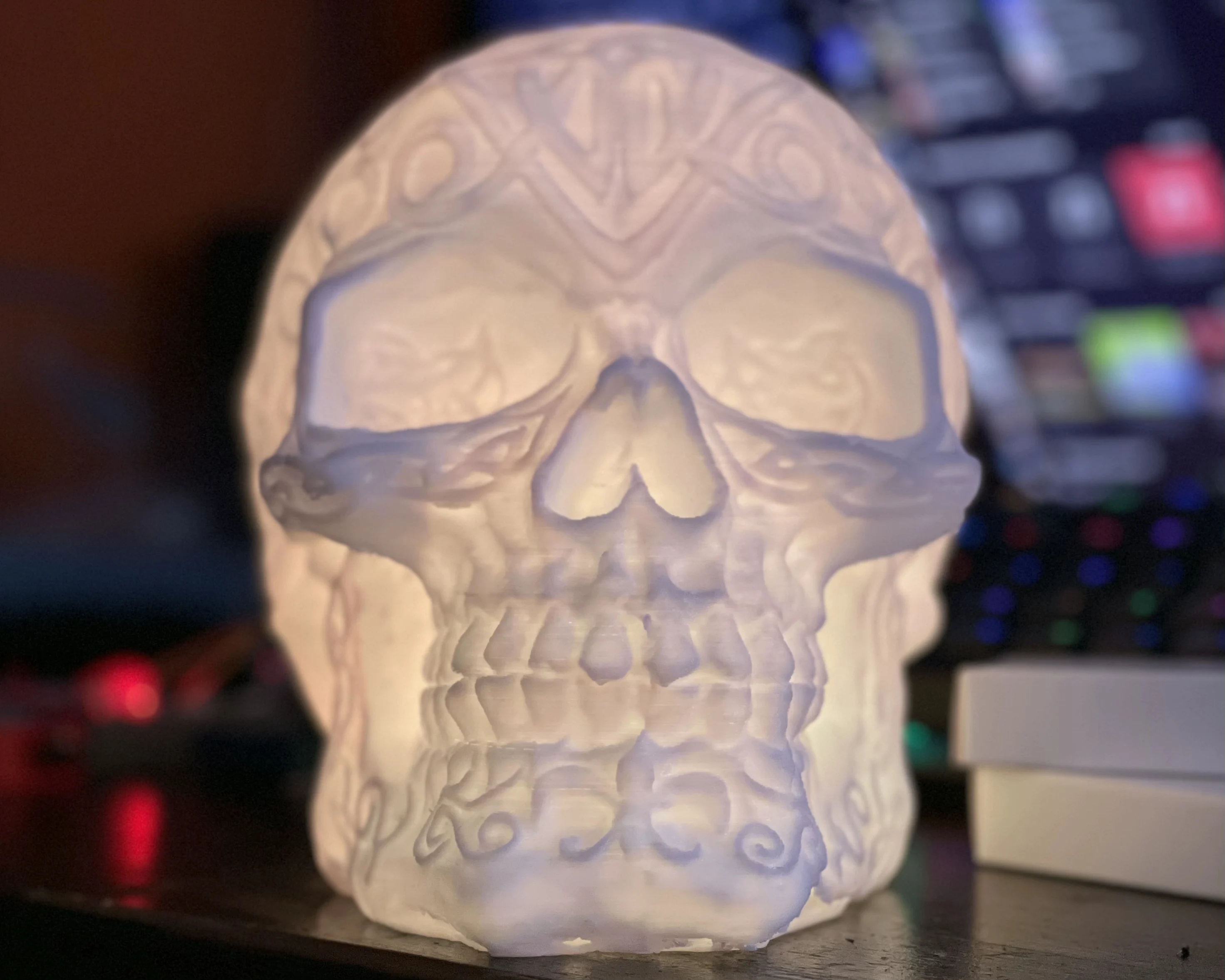 Light-up RGB Celtic Skull