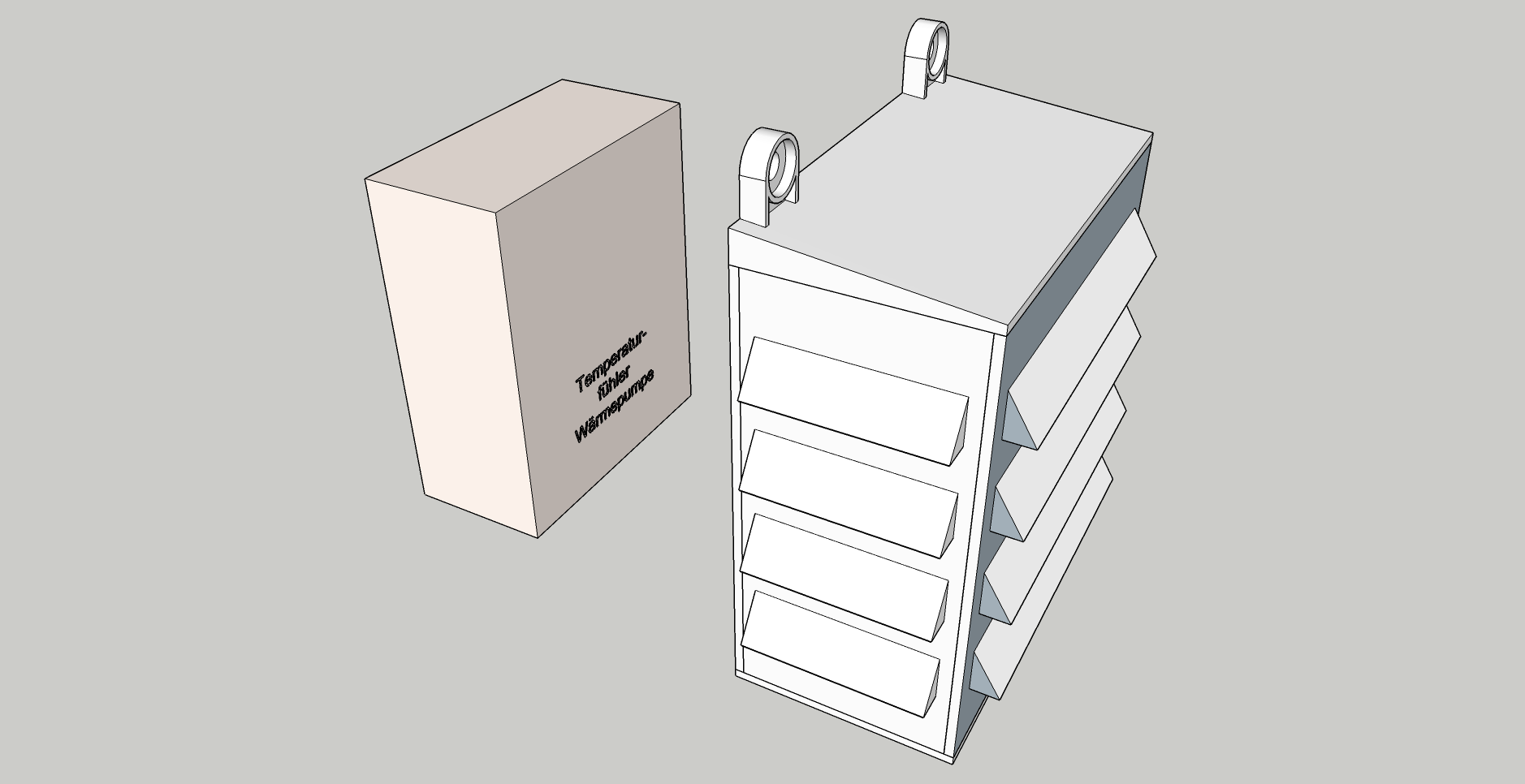 Outdoor temperature sensor housing - cover for viessmann Aussentemperatursensor