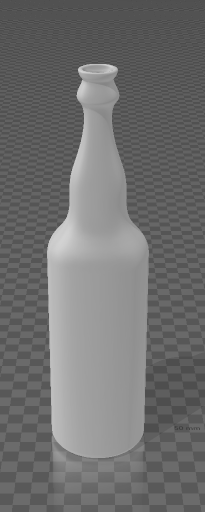 Glass Soda Bottle Model