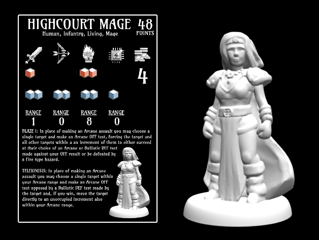 Highcourt Mage (18mm scale)