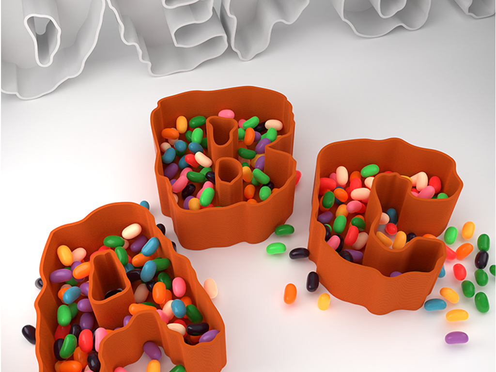 Halloween candy bowl letters
