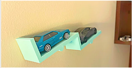 Simple 1:64 Scale Wall Display for Hotwheels/Matchbox Cars