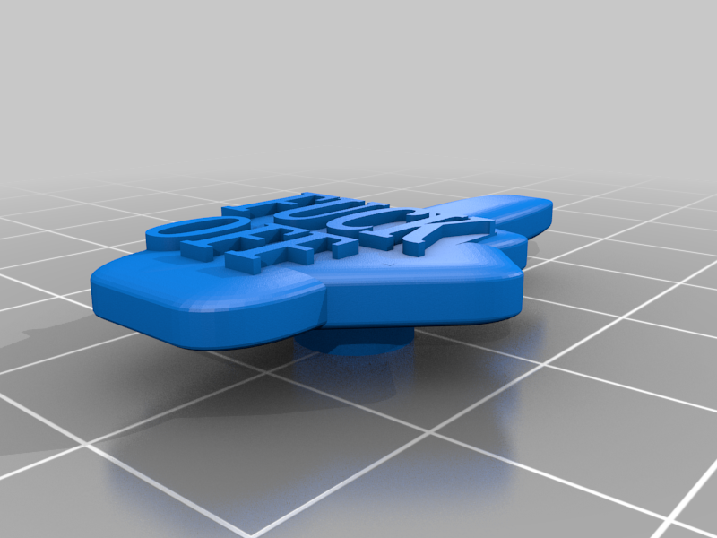 F-Off Middle Finger Sprite Extruder Spinner