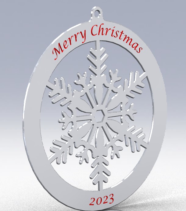 Snowflake Christmas Tree Ornament 2023 to 2030