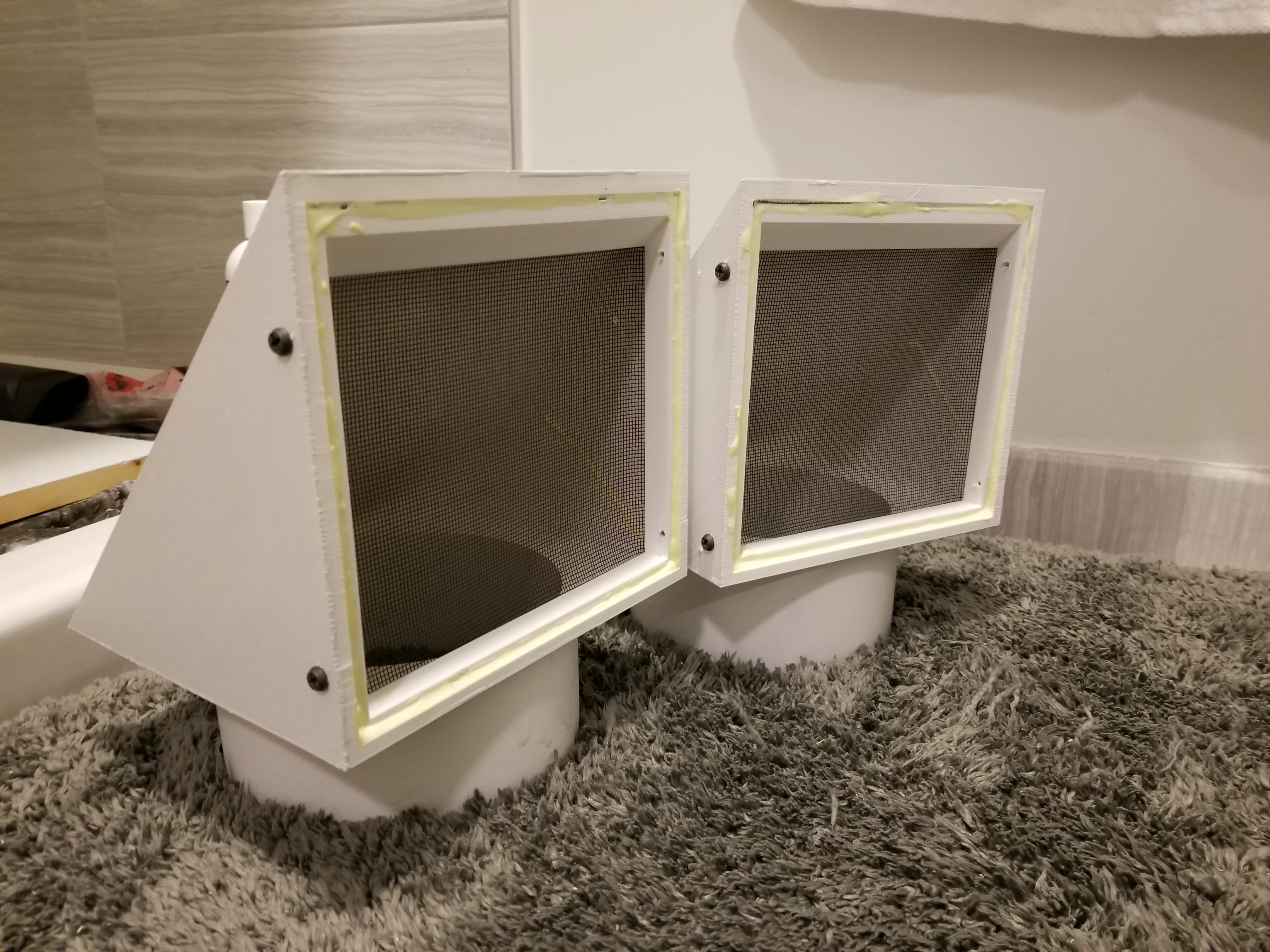 Intake / Exhaust Vent (Small and Large - Designed for 6" but can be scaled to fit others)