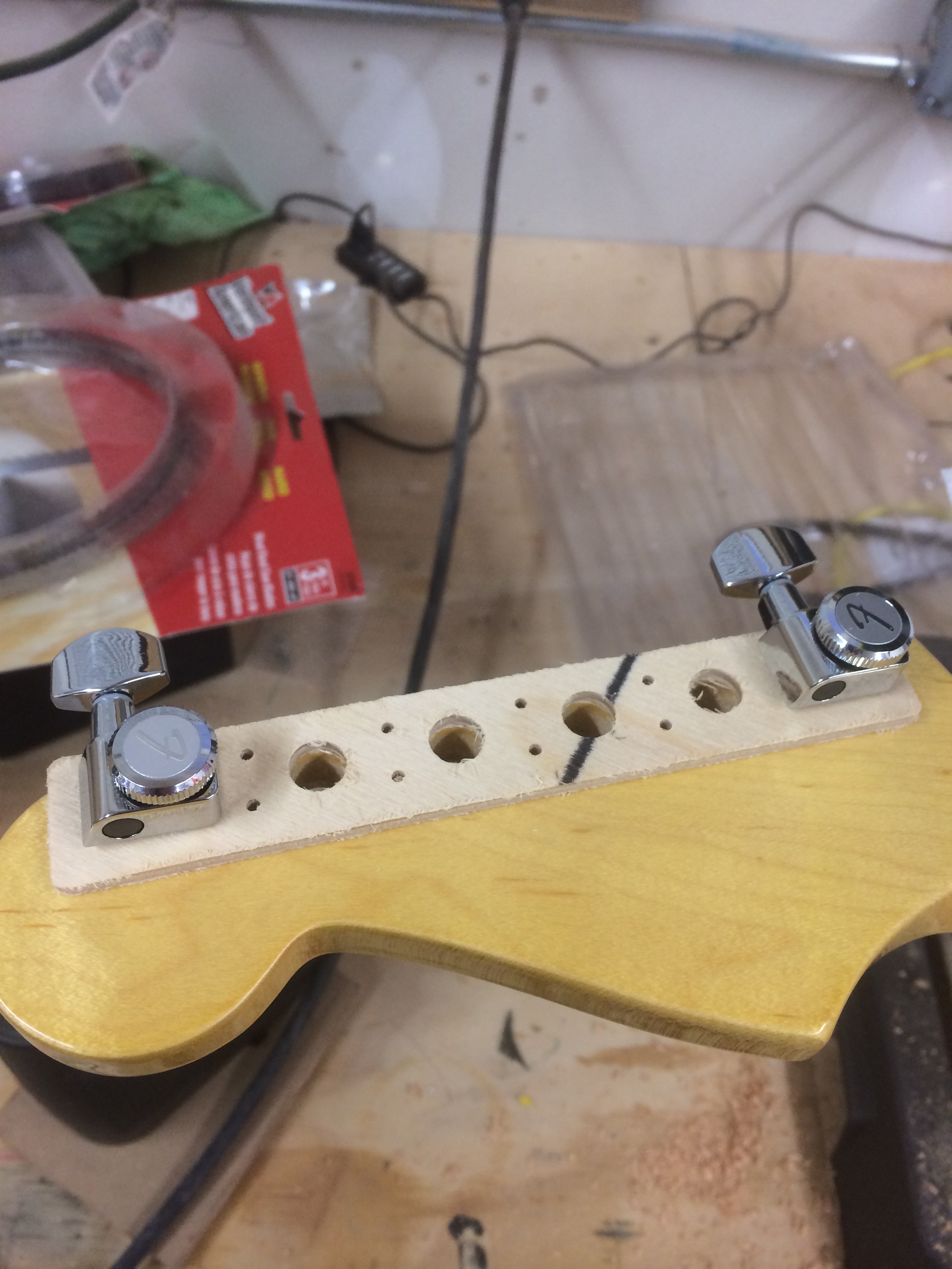 Fender Locking Tuners Drill Jig