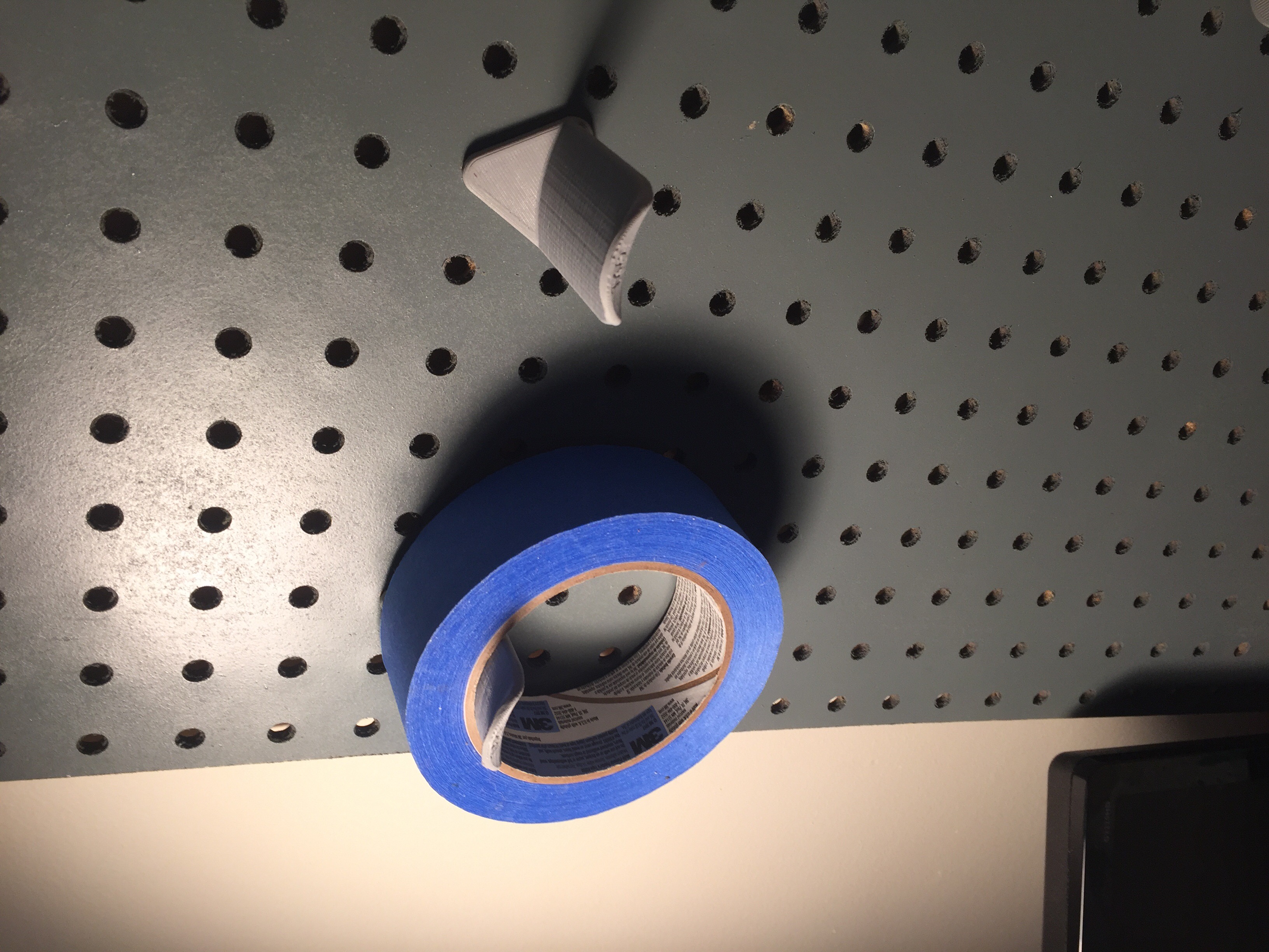 Peg Board Tape Holder