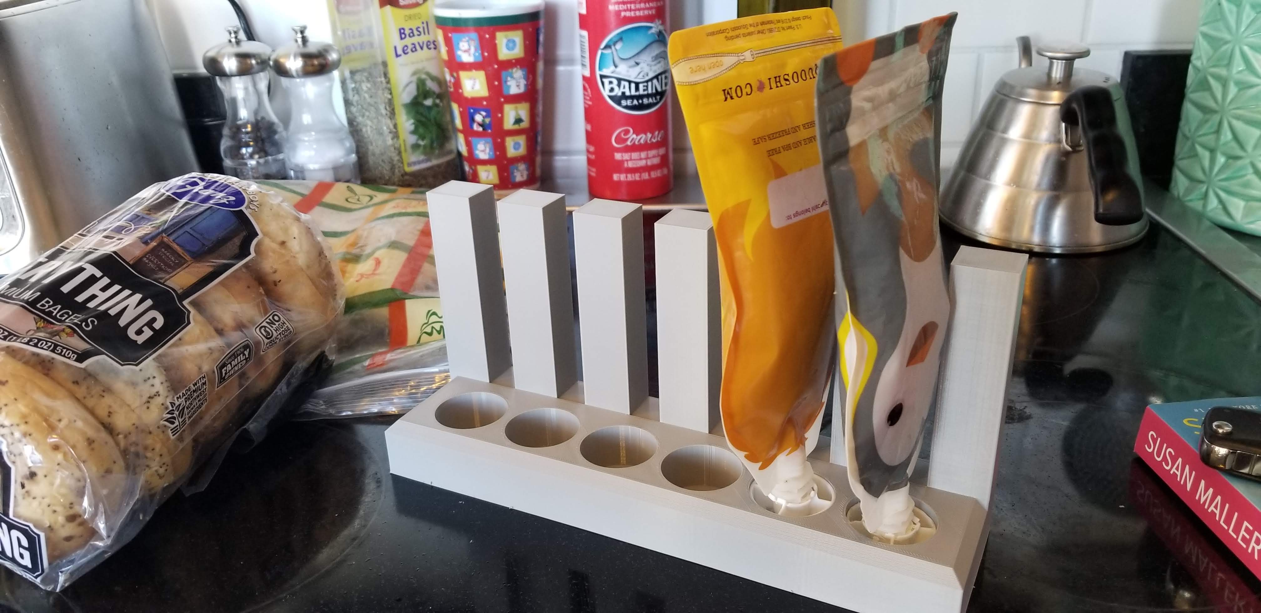 Baby food pouch holder