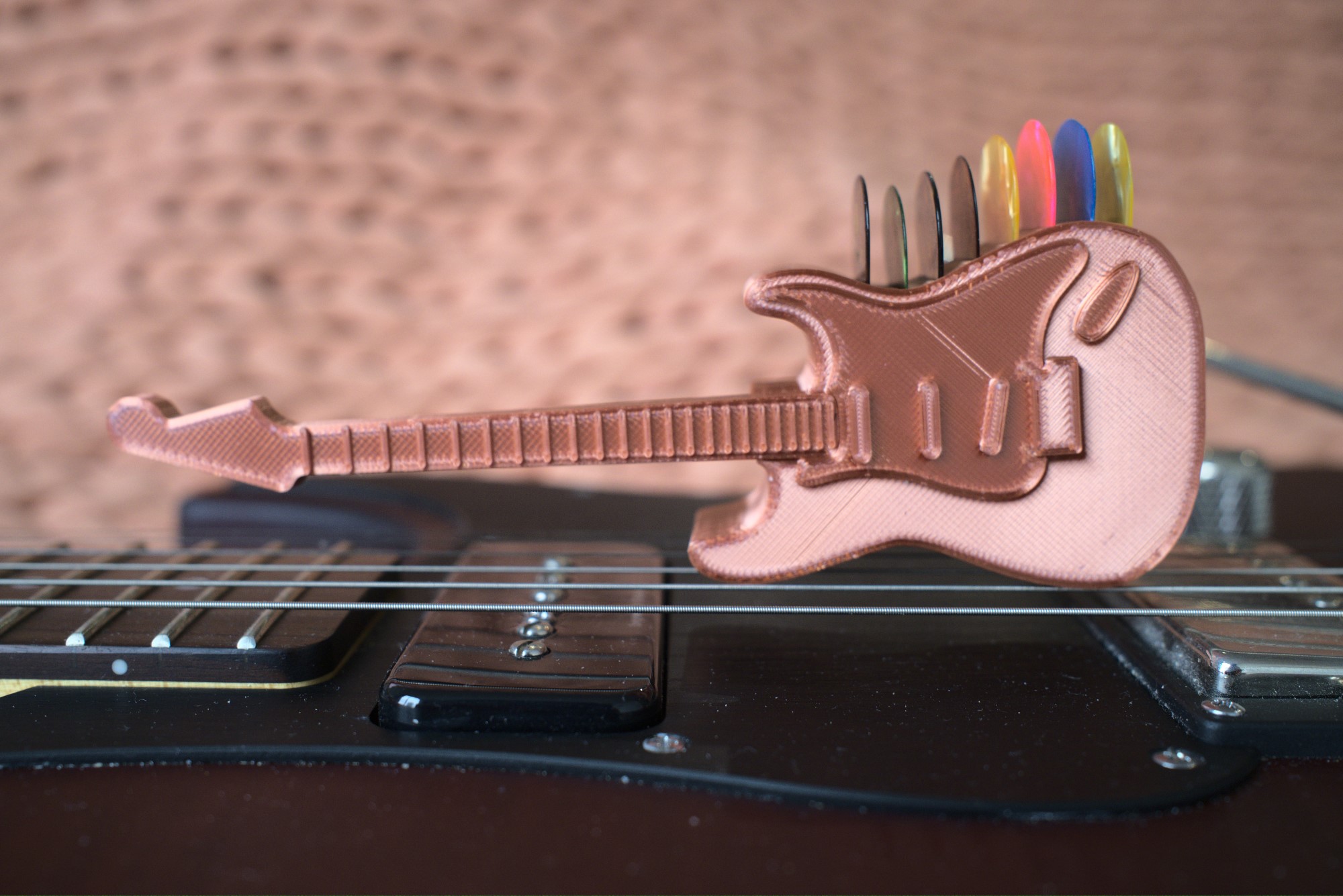 Stratocaster-style Guitar Pick or Plectrum Holder