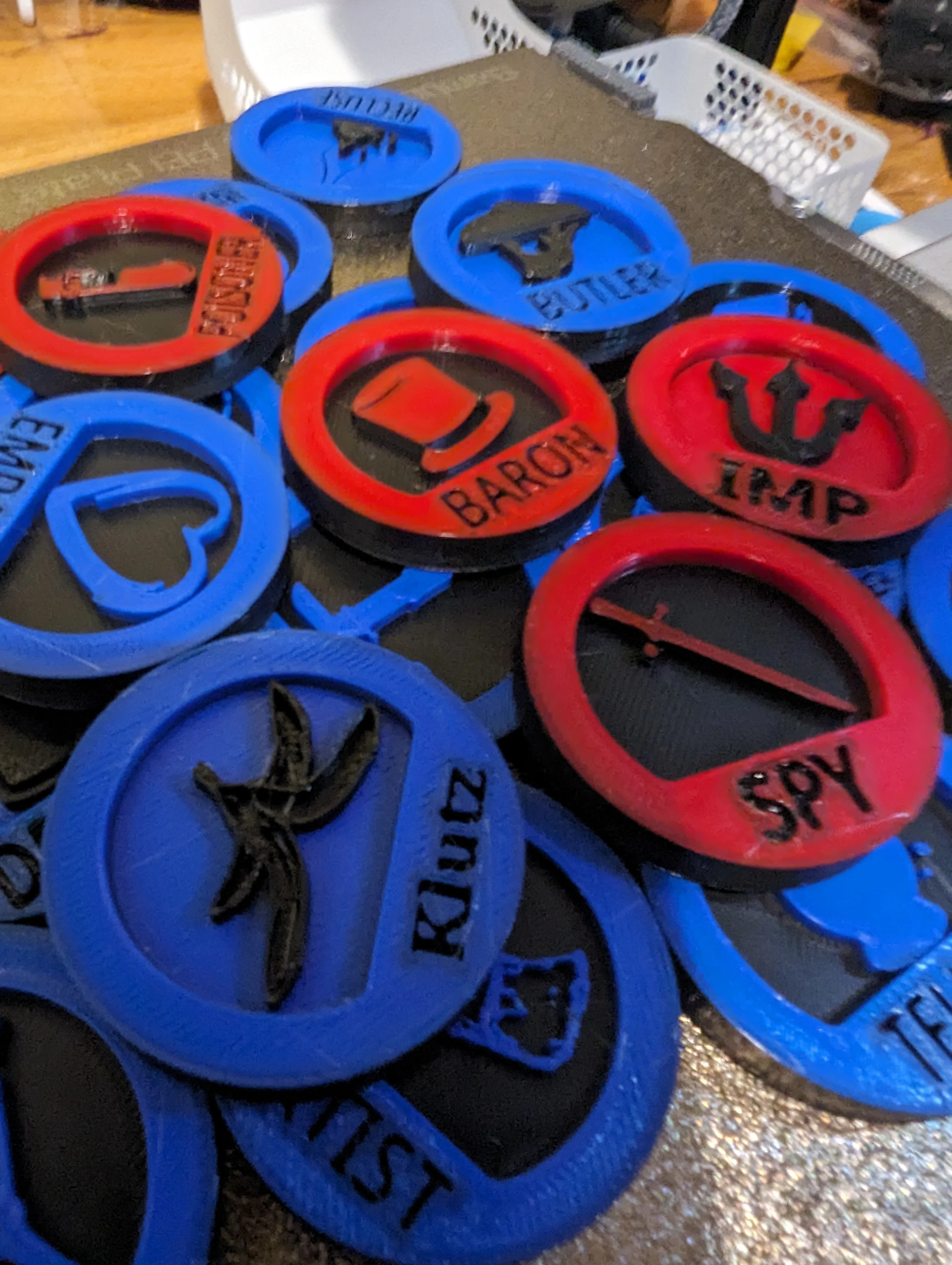 Blood on the Clocktower Tokens (multicolour prints)