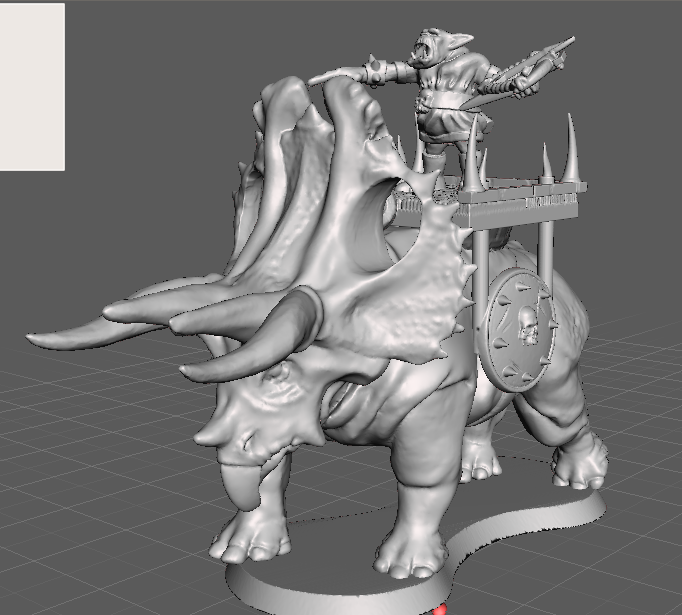 HEROSCAPE C3V Behemoth Trihorn for Hrognak (Proxy)