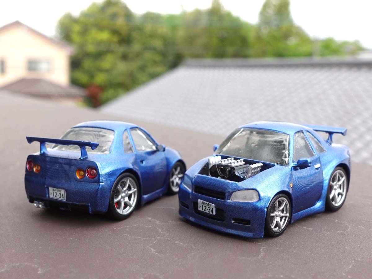 R34 GT-R powered by F1 engine
