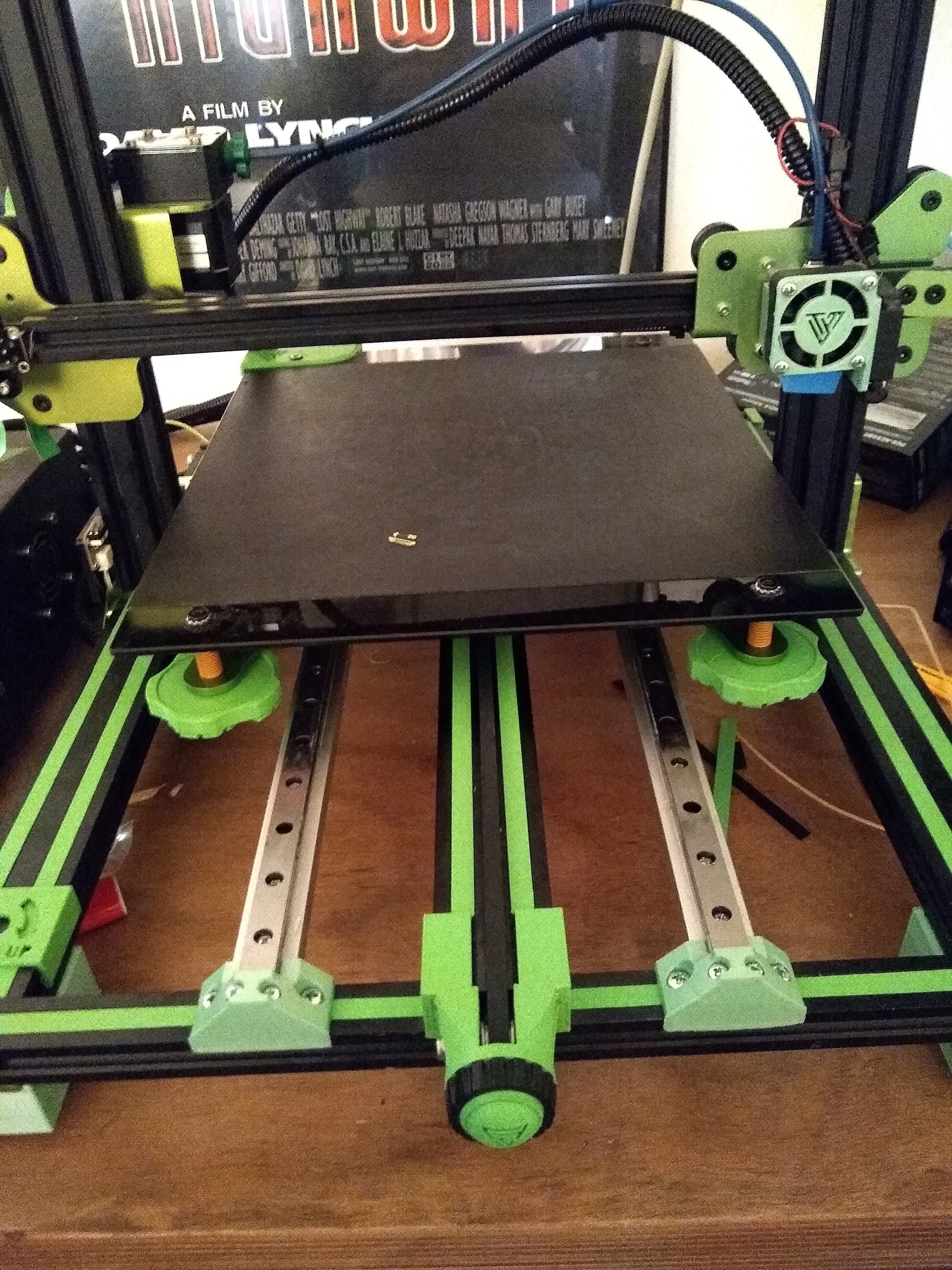 Y-axis with linear rails for Tevo Tornado, direct mount with ordinary u-profile