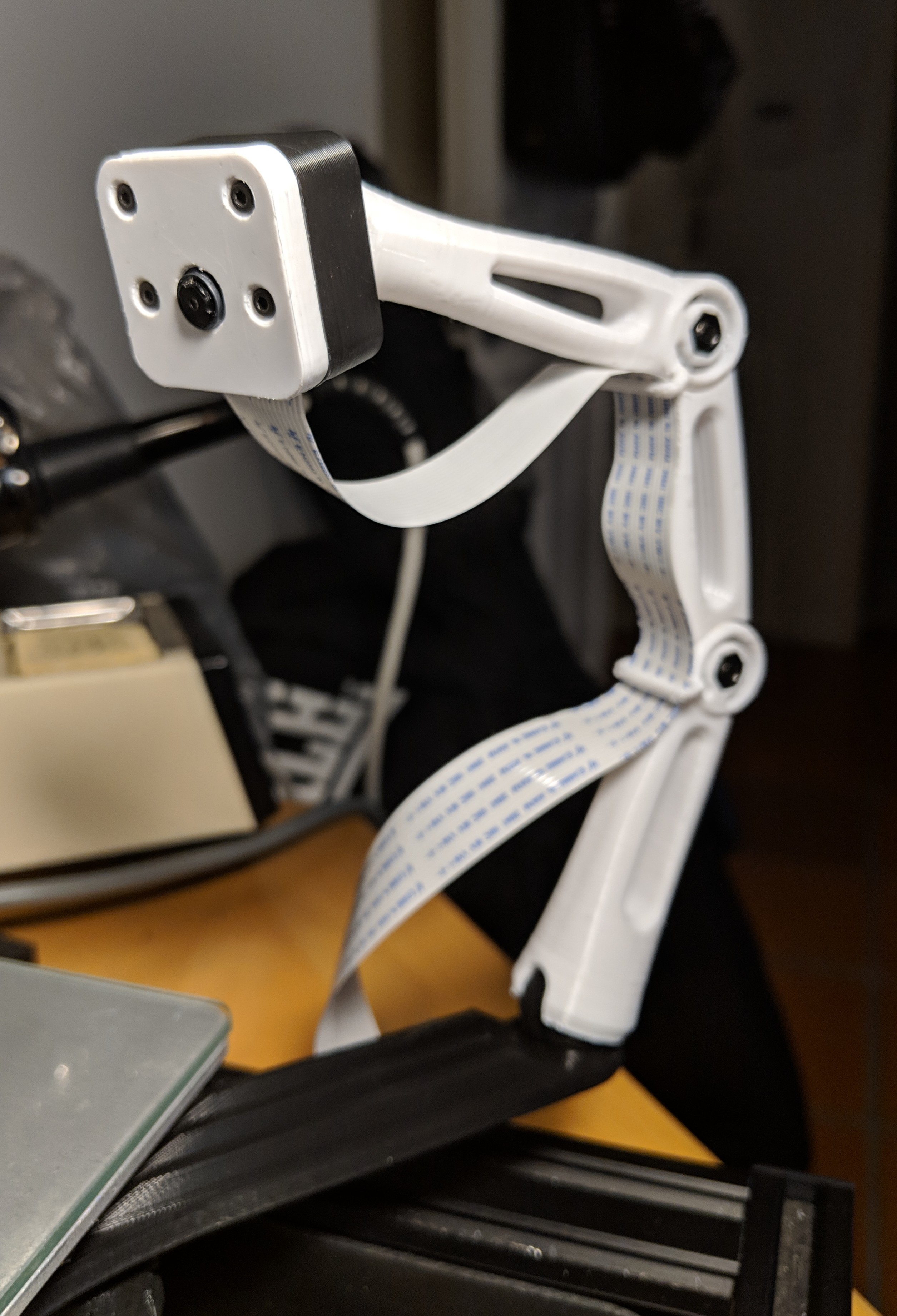 Raspberry Pi Cam V2 CR-10/CR-10 Mini Bed Mount and Adjustable Arm