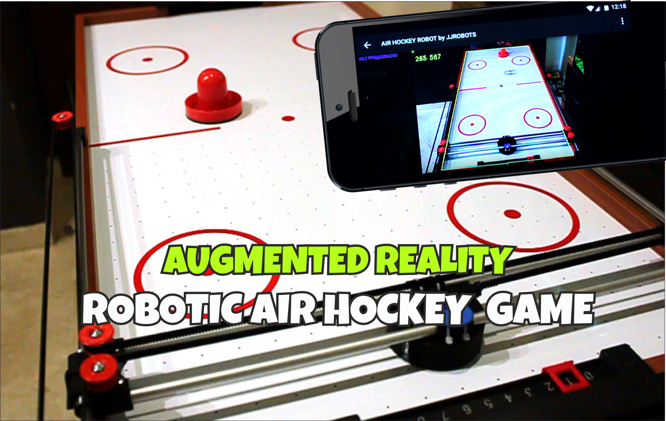 Air Hockey Robot EVO (SMARTPHONE CONTROLLED - OPEN SOURCE ROBOT)