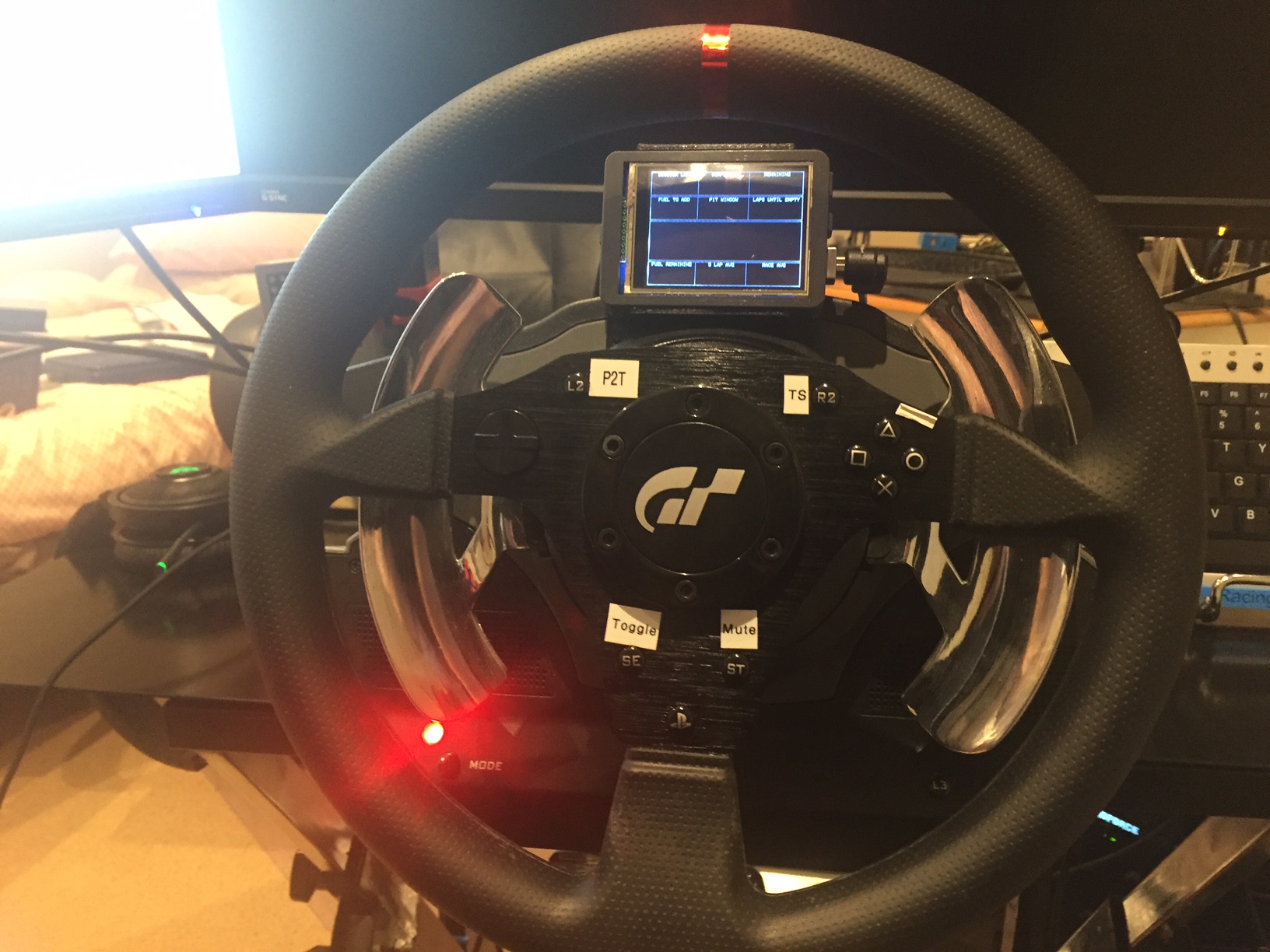 iRacing PitBoard 2.8" Mount for Thrustmaster T500