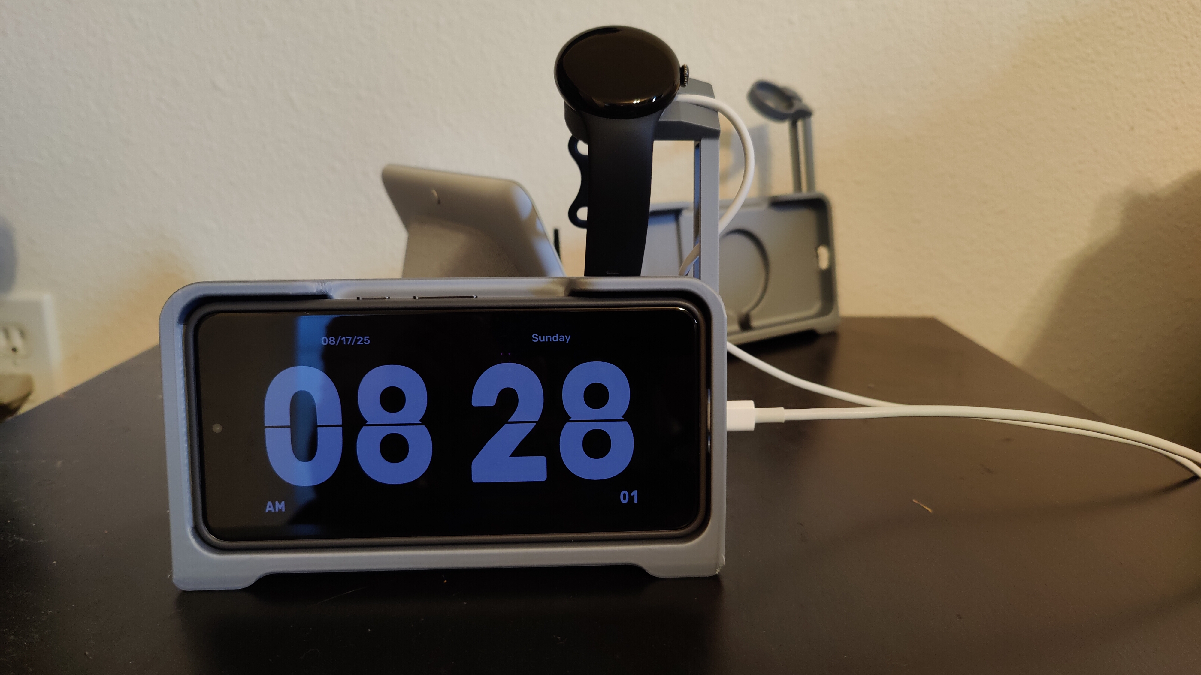 Pixel 8 Pro and Pixel watch 2 stand