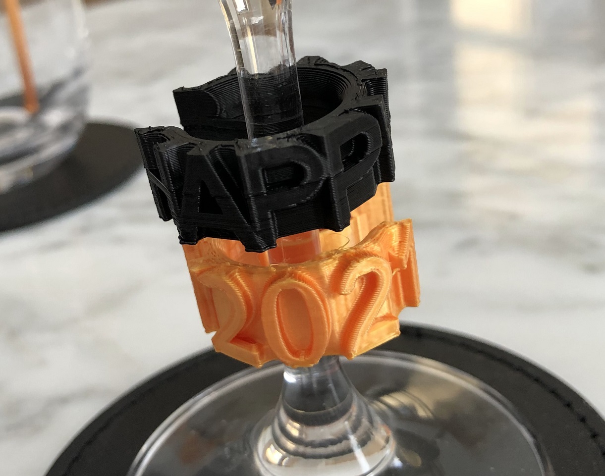 Happy 2021 Wine Stem Ring - Leisure Luke!