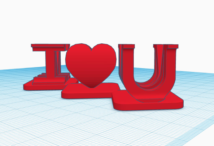 I Heart Mom Perspective Sculpture