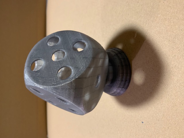 DICE Penholder or trophy gambling decoration