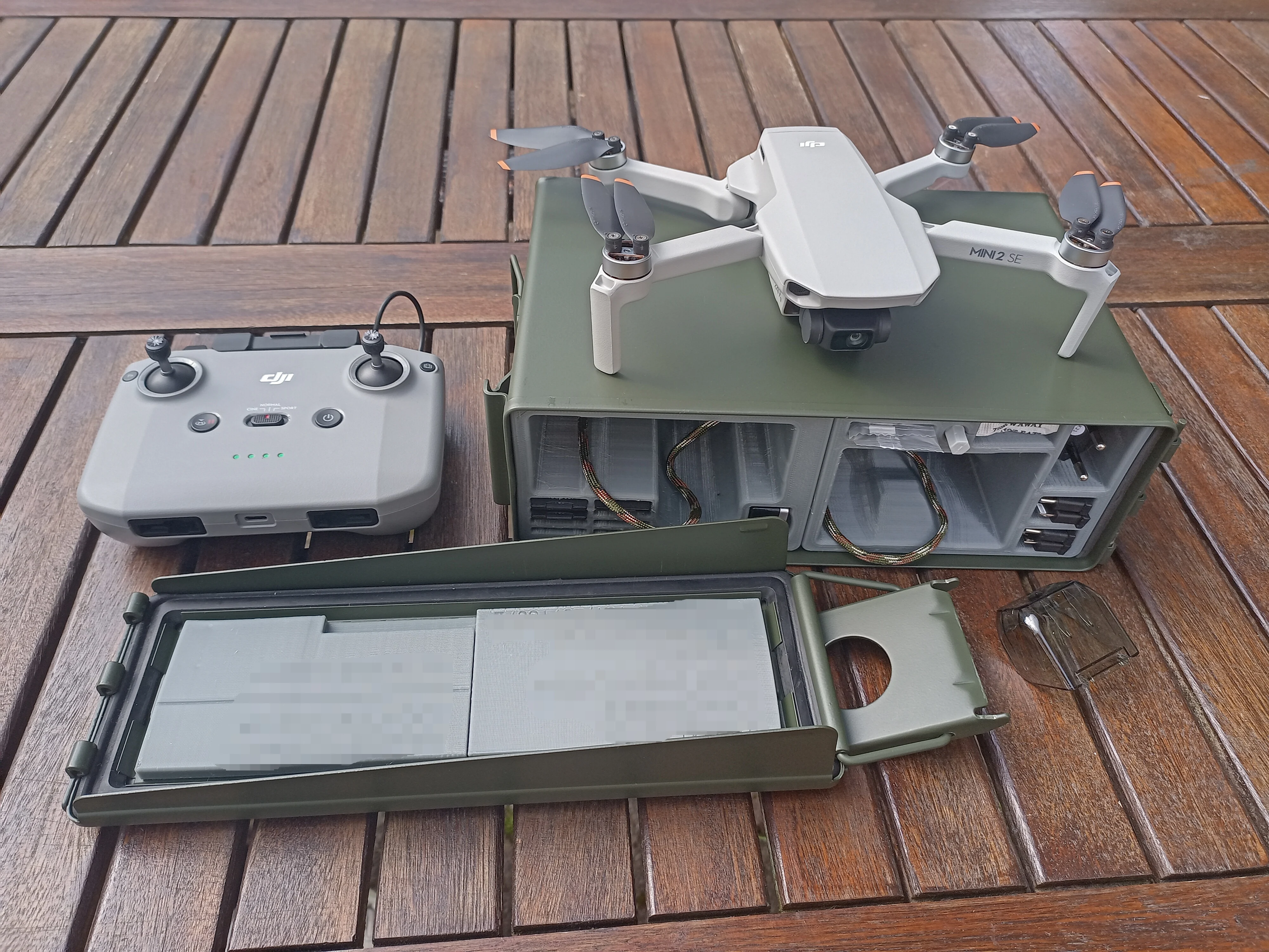 DJI MINI 2 (SE) ammo box insert (flex TPU print)