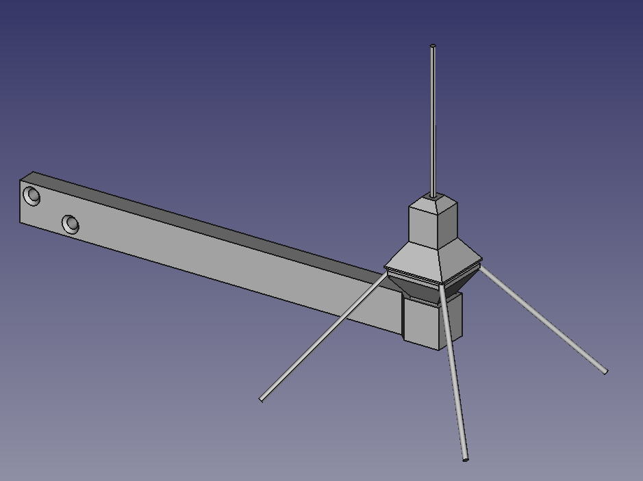 Ground plane antenna for LoRA/Meshtastic