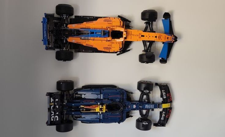 Lego Technic 42206 Oracle Red Bull Racing RB20 F1 Car Wall Mount Horizontal