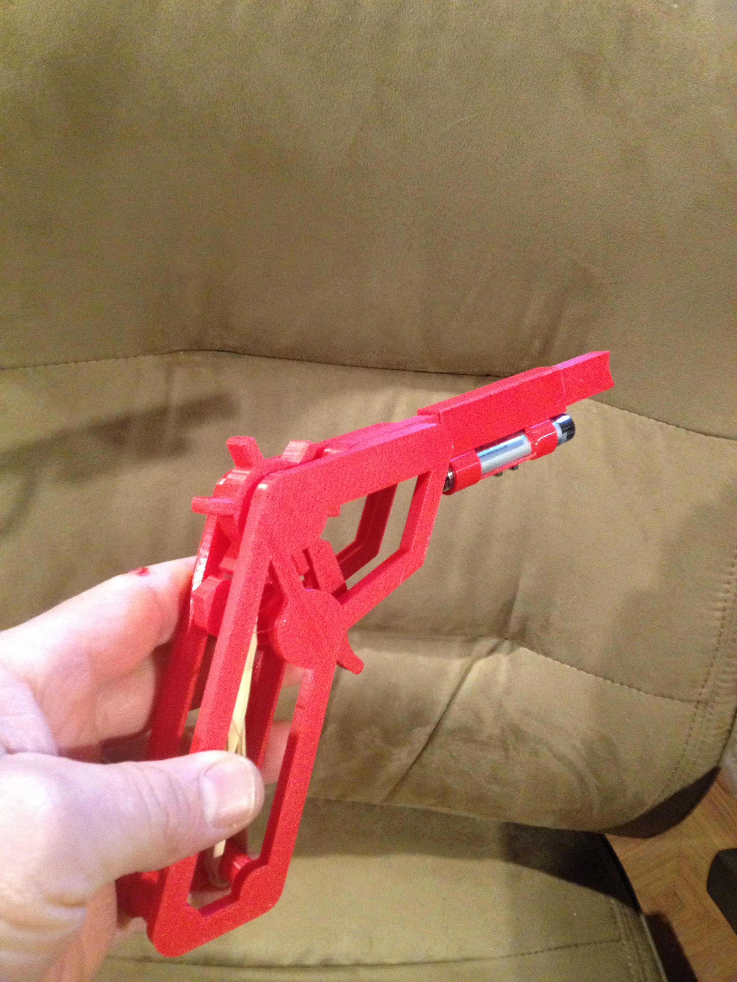 Laser Sight for Rubber Band Gun