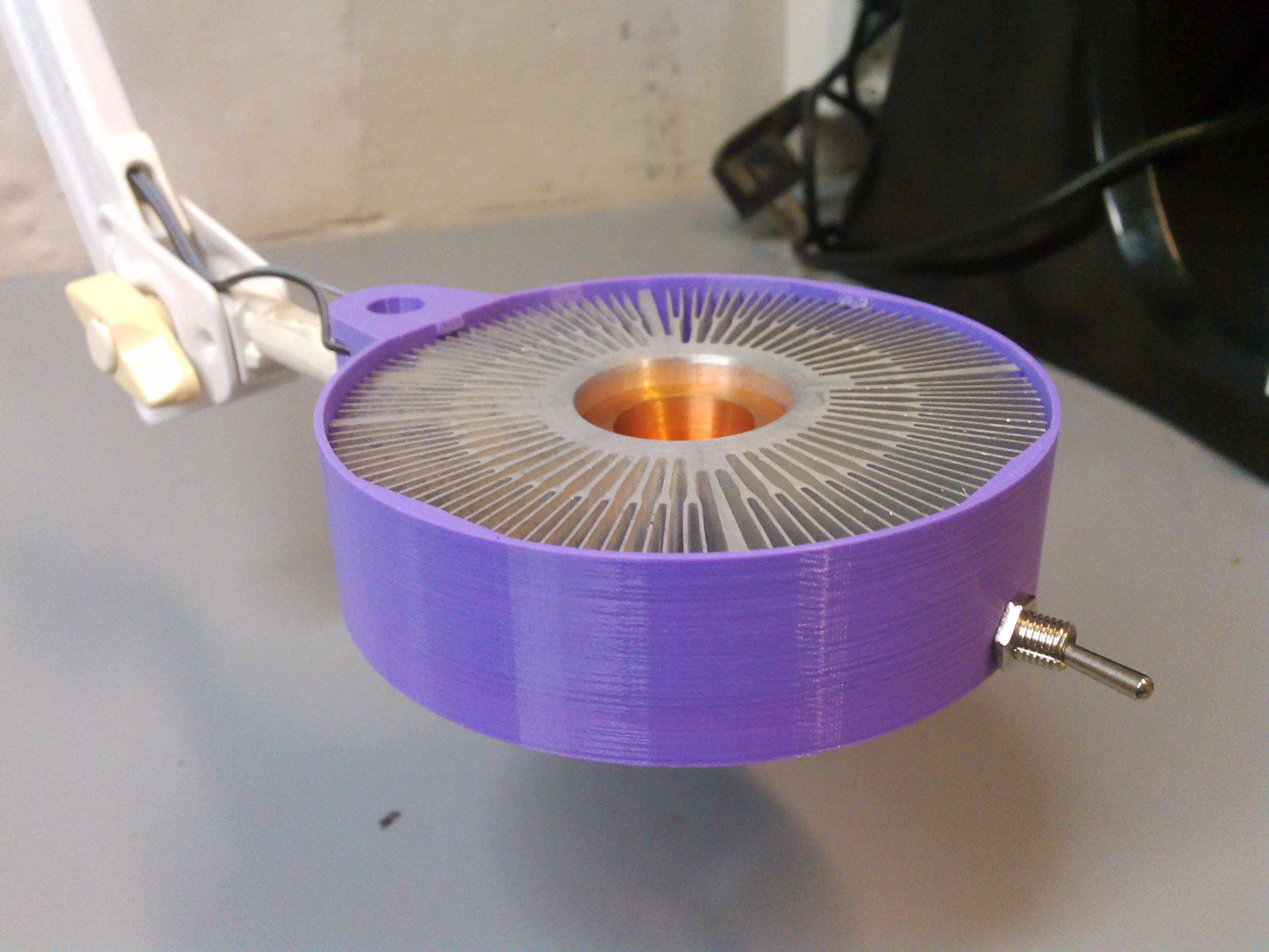 Power LED desktop lamp, utilizing Intel CPU cooler