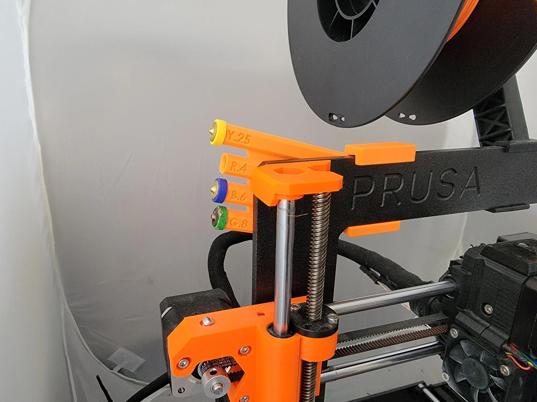 E3D Revo Nozzle Organizer for Prusa MK3S+