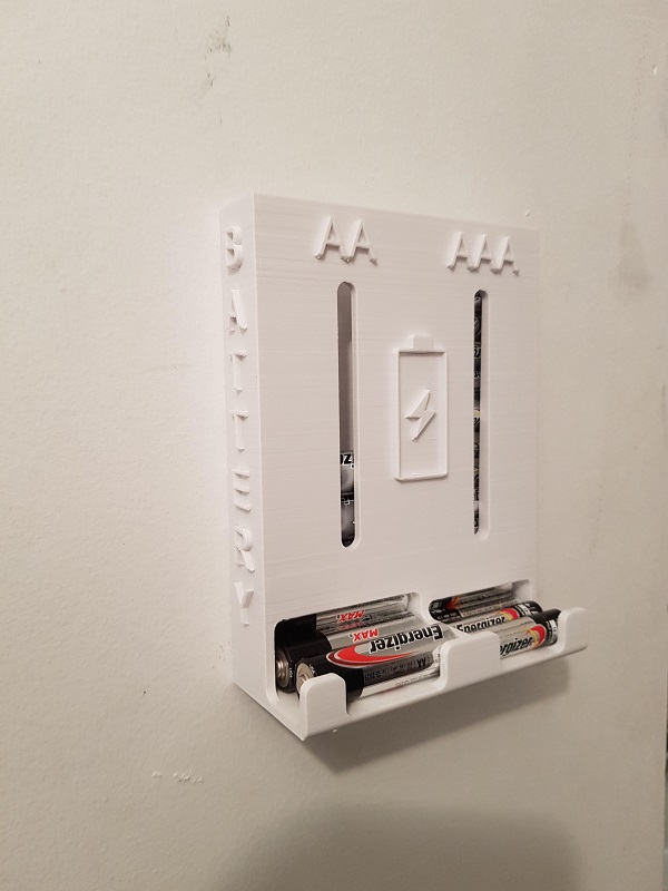 SINGLE OR DUAL BATTERY DISPENSER AA & AAA WALL MOUNT