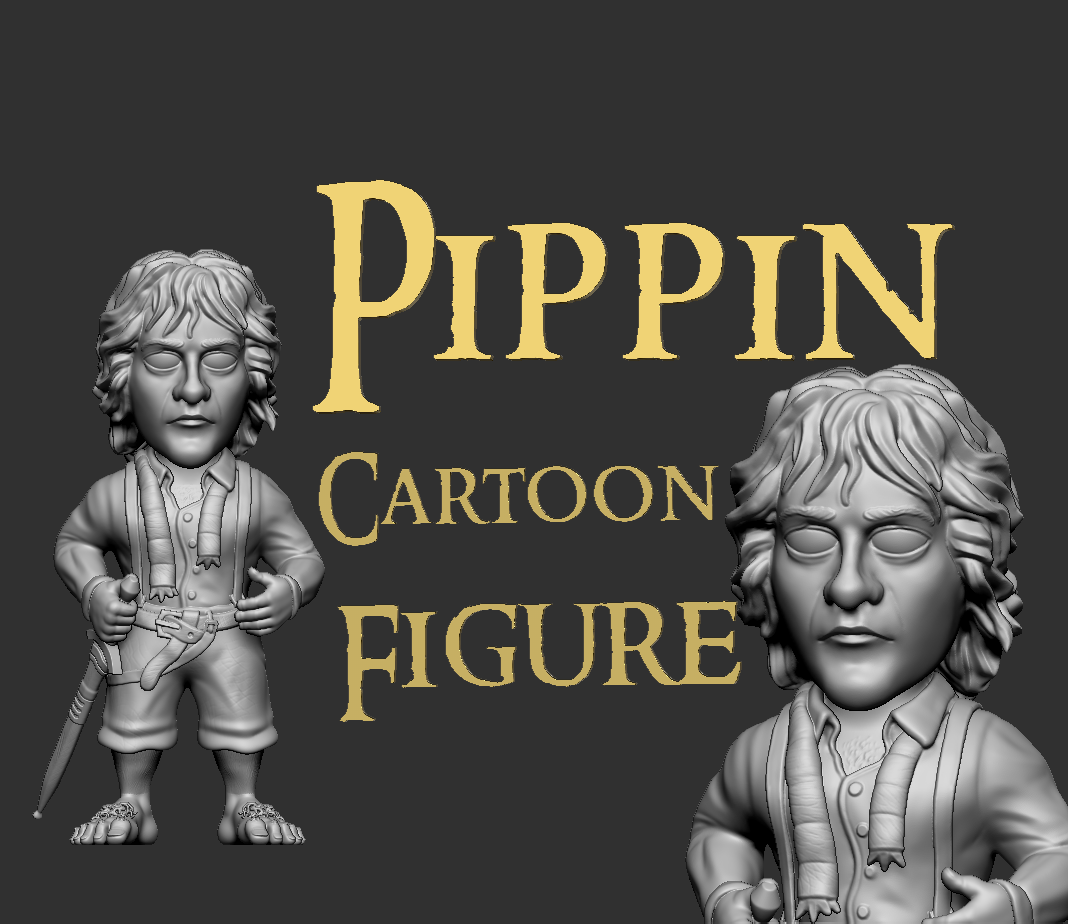 Pippin from Lord of the Rings -Cartoon Figure