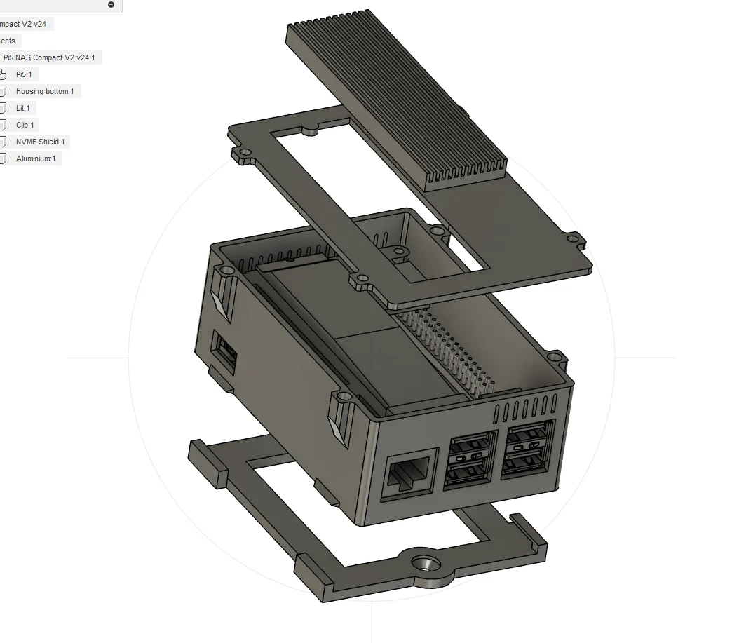 Pi5 NAS Case
